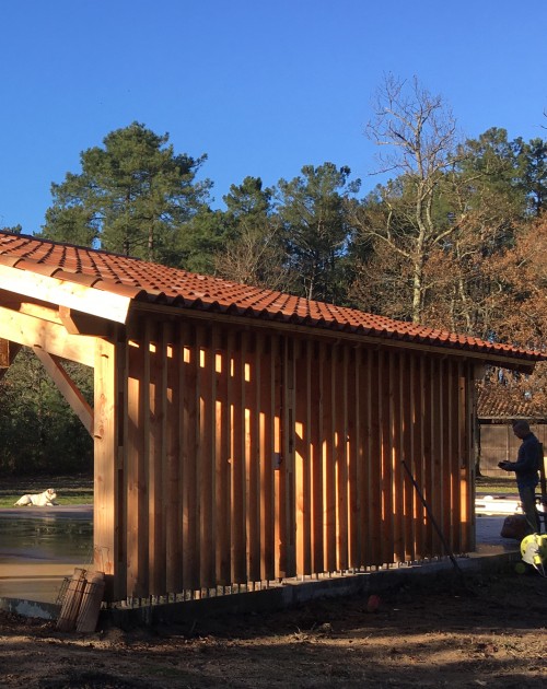 A Pool House in the Landes region
