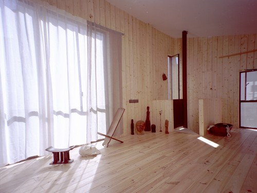 2nd floor living room in the wooden box
