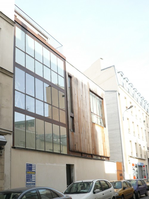 Les 2 maisons, façade rue
